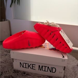 Nike Bright Red Slide Sandals